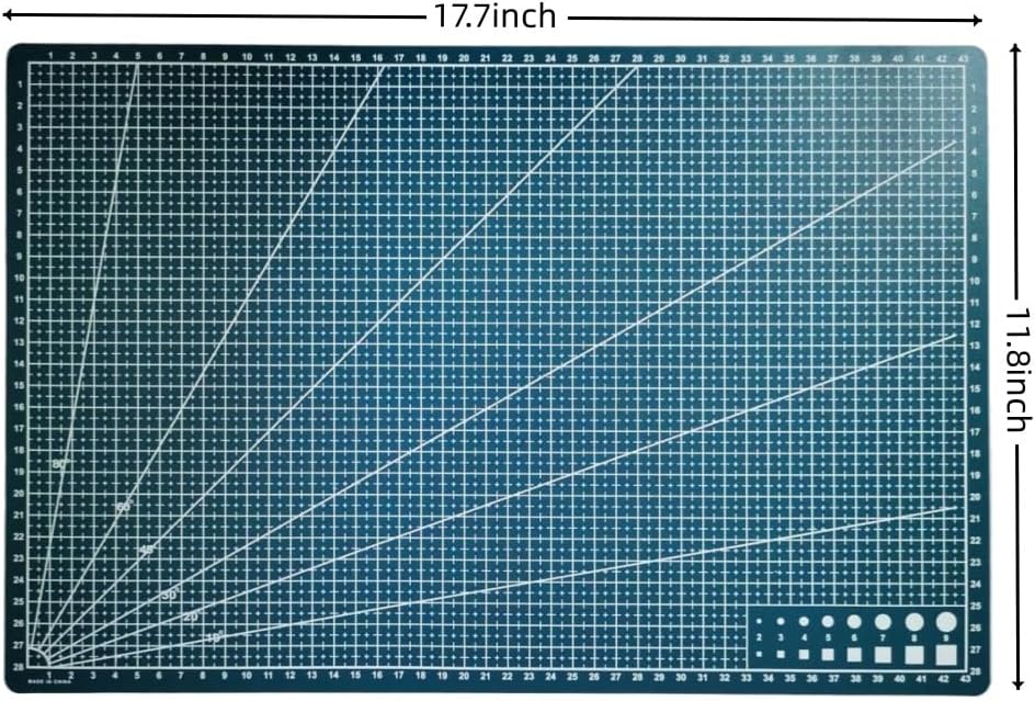 New A3 Double Side Craft Cutting Mat Cutting Board Sewing Pad Artist Carving Tools Handmade Crafts DIY Props (Purple)