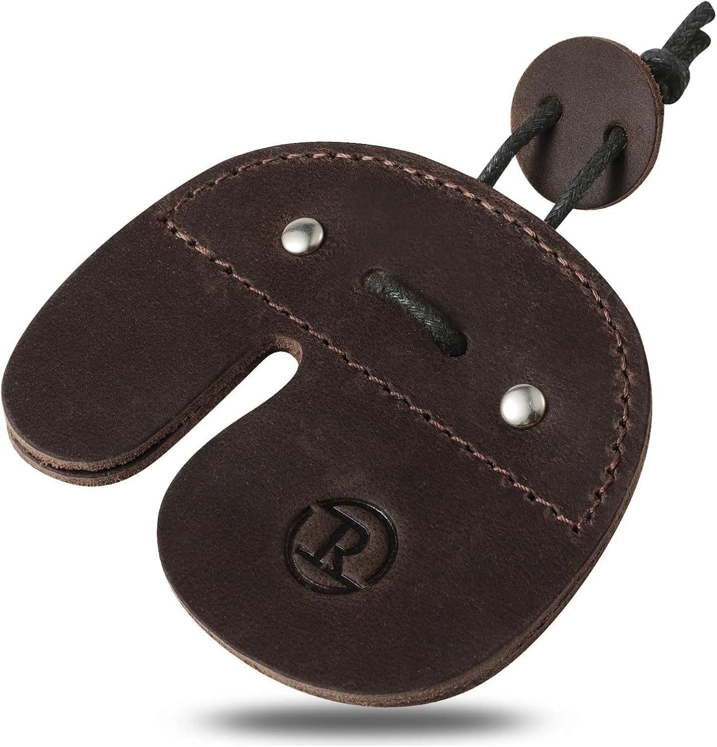 Ringsun Leather Archery Finger Tabs,Handmade Archery Finger Guard for Shooting Practice Gear, Recurve Bow Fingers Tab