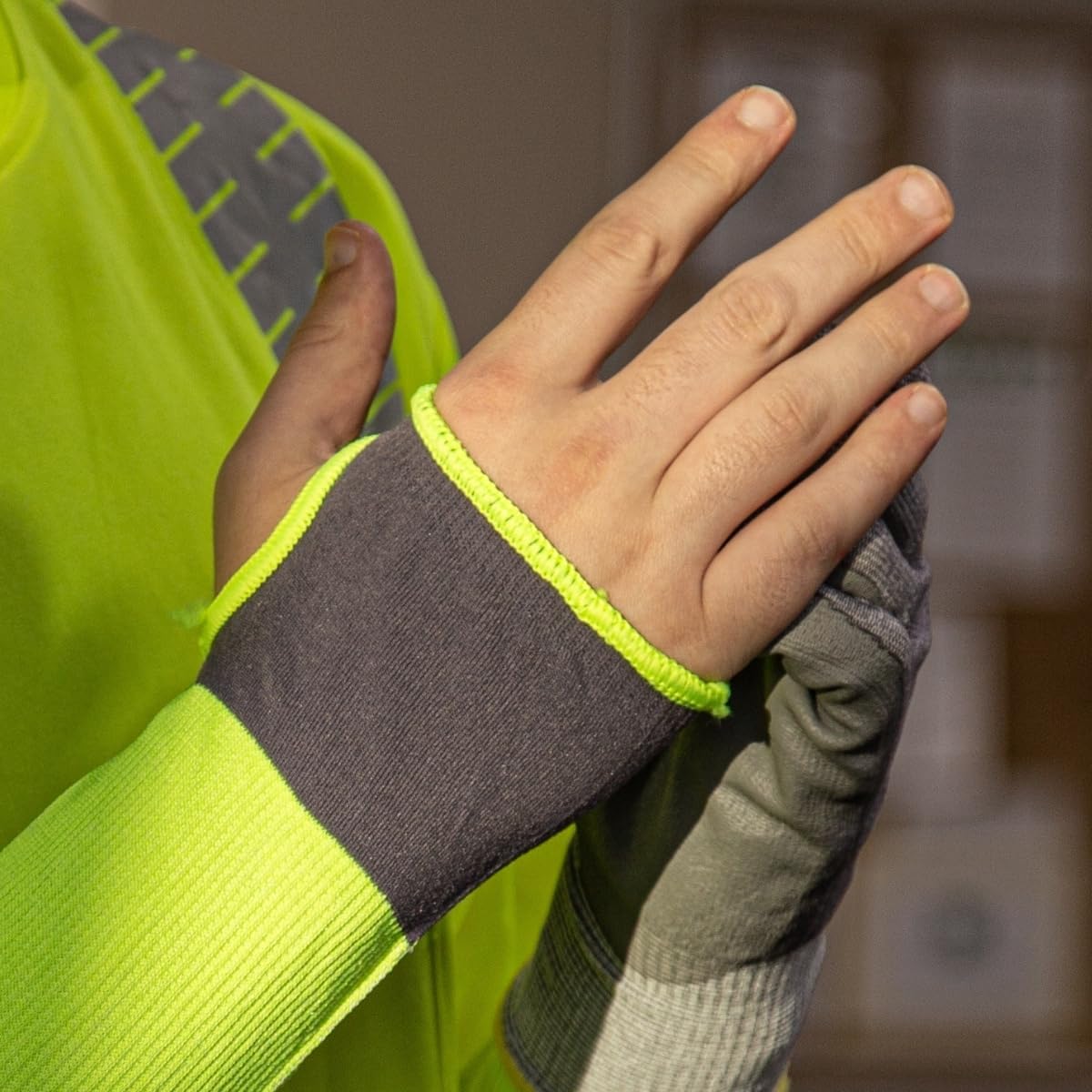 Majestic Glove Cut-Less Korplex Cut Resistant Sleeves w/Thumb Hole, Provide Arm and Wrist Protection
