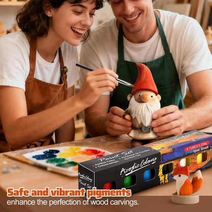 Wood Carving Kit for Beginners - Whittling Kit with Wood Blocks and Paint Set - Carving Tools for Beginners - Hobbies for Women and Men - Arts and Crafts for Adults & Kids - Gift for Girls and Boys