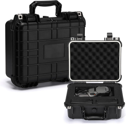 CASOMAN Water-proof and Dust-proof Protective Sturdy Plastic Storage Case with Cush-Proof Sponge and Customizable Foam, IP67 Water Proof Grade, 13.4" X 11.6" X 6"