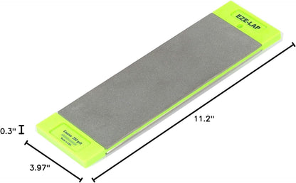 EZE-LAP DD8F/C 3 by 8Double Sided Diamond Sharpening Stone F/C, Non Skid Pad Included