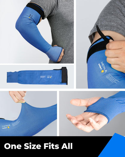 Ultra-Comfort Cut Resistant Sleeves for Thin Skin and Bruising, Cooling Protective Arm Sleeves for Gardening, Farming, Yard