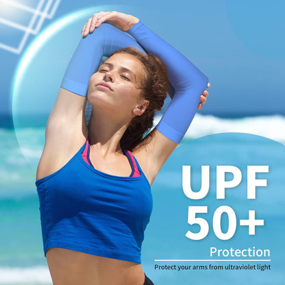 YESLIFE UV Sun Protection Arm Sleeves for Men & Women,UPF 50 Cooling Sports Sleeve