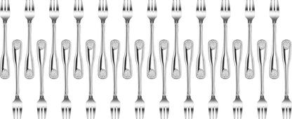 New Star Foodservice 58321 Shell Pattern, 18/0 Stainless Steel, Oyster Fork, 6-Inch, Set of 12