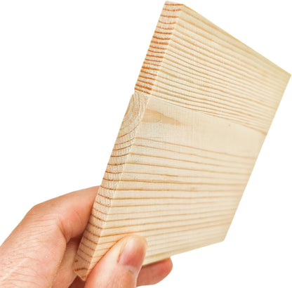 6PCS Unfinished Wood Square Blocks for Crafts, 6x6x1in Blank Wooden Squares Pine Wood Boards for Carving,DIY Wood Coasters,Painting & Burning