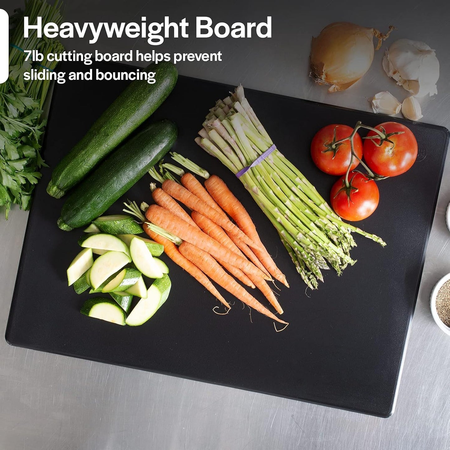Commercial Blue Cutting Board - 24 x 18 Extra Large for Fish, Seafood and Shellfish, 1/2" Thick HDPP Plastic NSF Approved for Restaurants