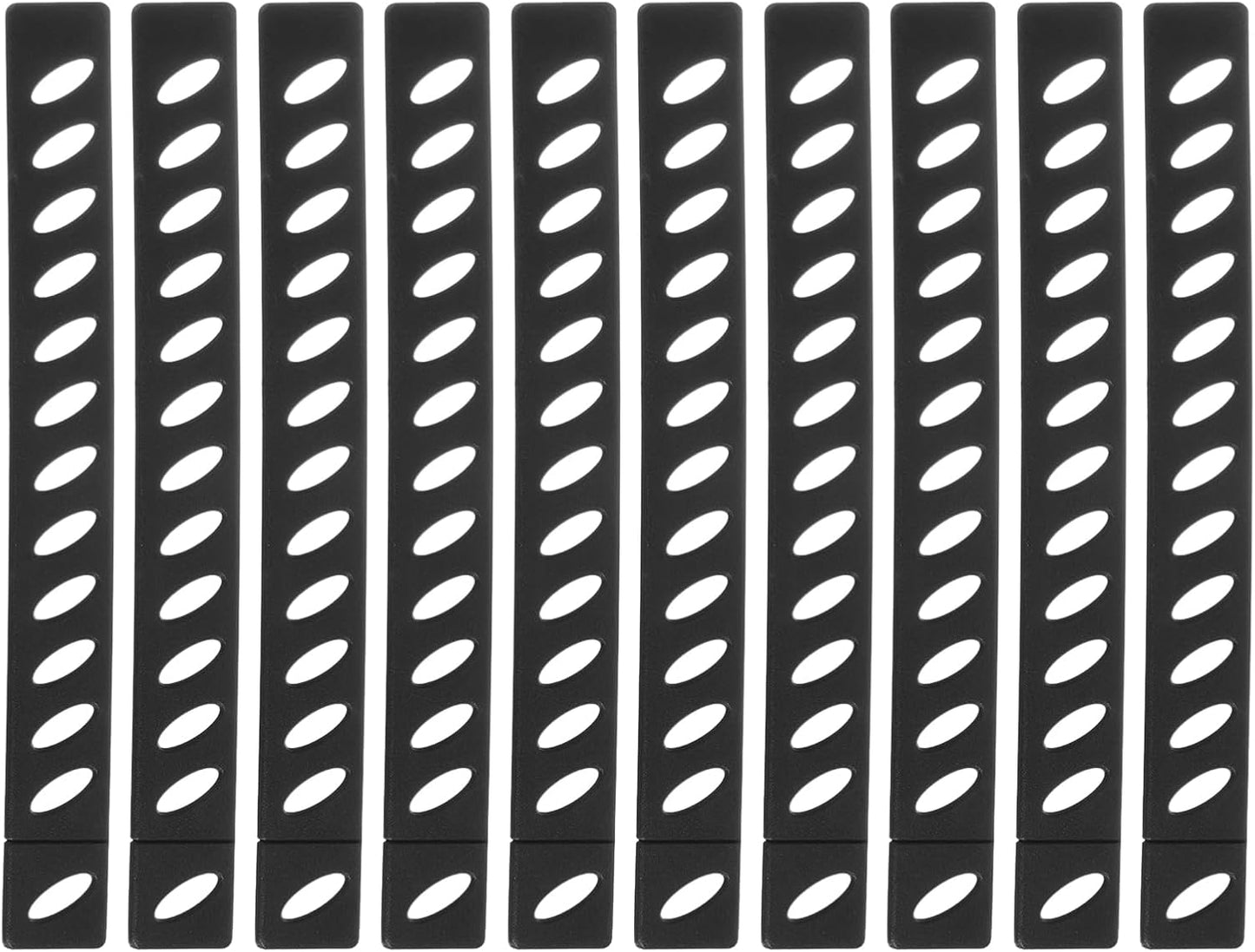 uxcell 10Pcs Knife Edge Guards Blade Protector Plastic Knife Edge Cover Sleeves Universal Blade Covers Knife Sheath for Kitchen, Black