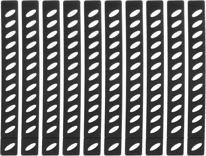 uxcell 10Pcs Knife Edge Guards Blade Protector Plastic Knife Edge Cover Sleeves Universal Blade Covers Knife Sheath for Kitchen, Black