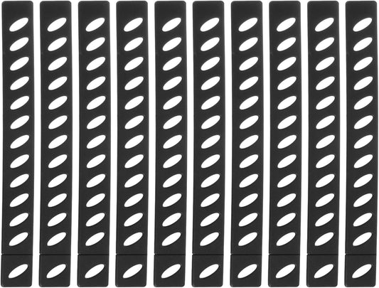 uxcell 10Pcs Knife Edge Guards Blade Protector Plastic Knife Edge Cover Sleeves Universal Blade Covers Knife Sheath for Kitchen, Black