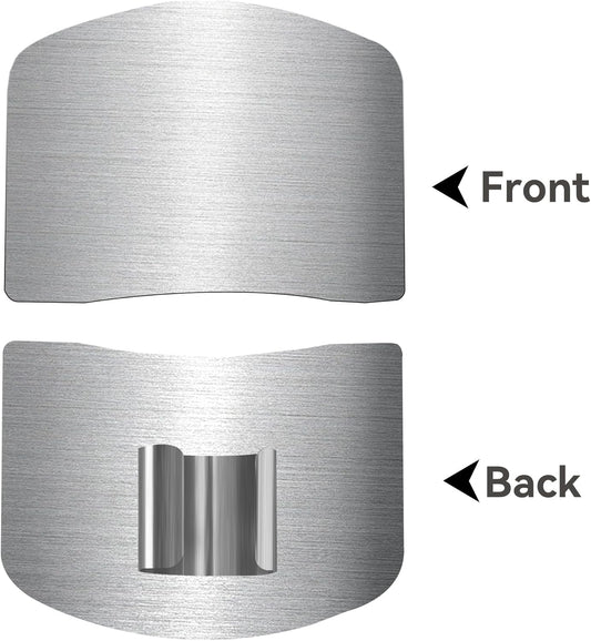 Stainless Steel Finger Guards For Cutting Food Avoid Hurting, Premium 304 Stainless Steel Finger Protector,Slicing Tool Finger Protectors when Cutting, Slicing, Dicing, Chopping, Fruits and Meat (4)