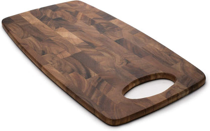 Ironwood Bowery End Grain Cheese and Charcuterie Board, One Size, Acacia Wood