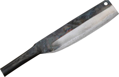 Crude - Asian 7 Inch Nakiri Kitchen Chef Knife, Carbon Steel, Super Sharp, Thin and Light