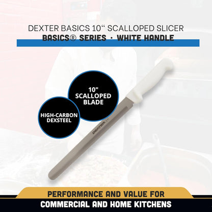 Dexter-Russell Outdoors 31604 10" Scalloped Slicer,White