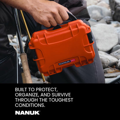 NANUK 904 Hard Case with Foam – IP67 Waterproof Protective Case for Camera, Drone & Gear – Impact-Resistant & Dustproof – Perfect for Travel 10.2" x 7.9" x 4.5" – Yellow