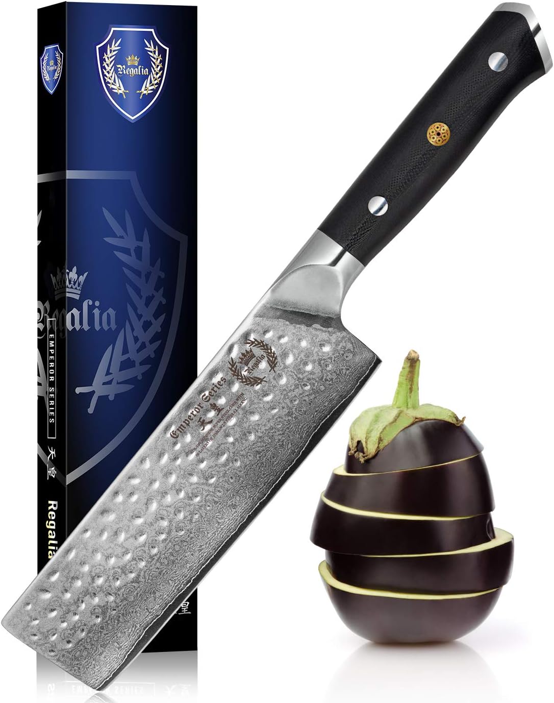 Regalia Paring (Petty) Knife 3.5 inch: Japanese AUS10 Super Steel 67 Layer High Carbon Stainless Damascus Steel Peeling Utility knives
