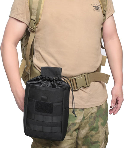 Azarxis Tactical Mini Belt Pouches, Multi-Purpose Small Battery Case Compact Utility EDC Card Slot Holder Waist Bags Military Molle Pack Sundries Storage Pack