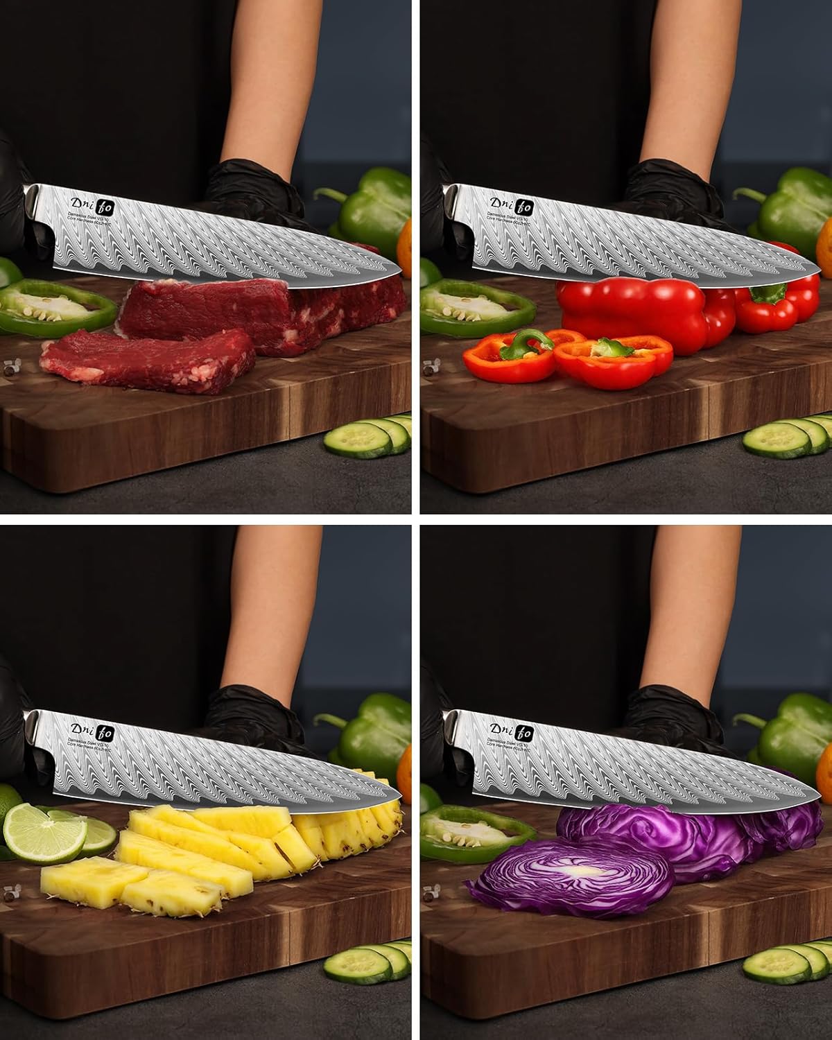 Kitchen Utility Knife 5 Inch, Japanese VG10 Steel Damascus Paring knife, Small Kitchen chef Knife with Gift Box and Resin Wood Handle, Ideal Birthday Gift for Men and Women