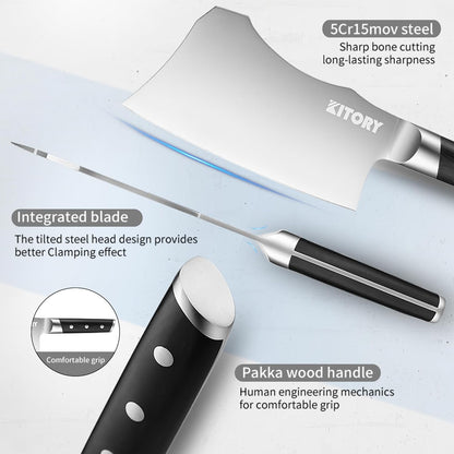 Kitory Slicing Carving Knife - 12" Brisket Knife - Pakka Wood Handle - Forged German High Carbon Steel Granton Blade, BBQ, Grilling Gifts For Men -Metadrop Series