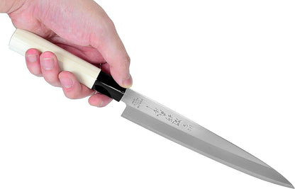 Seki Japan TSUBAZO Japanese Vegetable Kitchen Knife, Stainless Steel Nakiri Knife, Shiraki Handle, 170 mm (6.7 in)