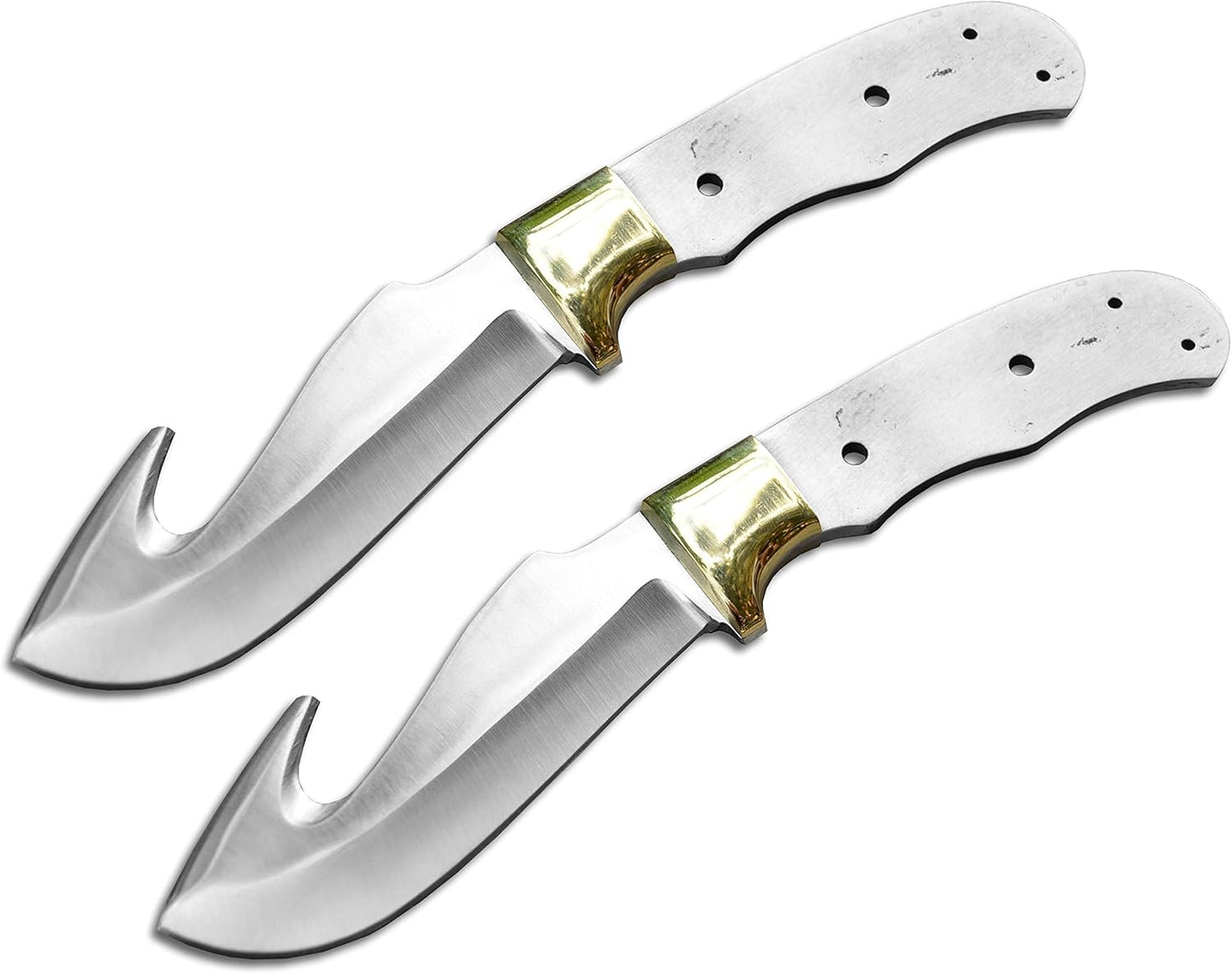 420 Stainless Steel Knife (420 Stainless Steel, Pair of 5.375 inch Bowie Blades)