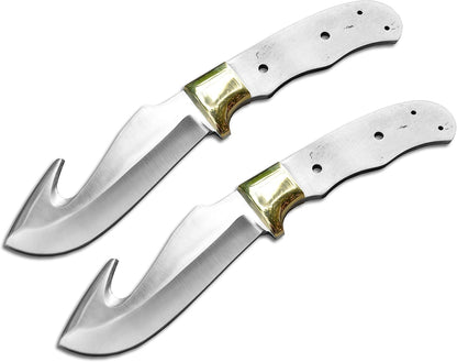 420 Stainless Steel Knife (420 Stainless Steel, Pair of 5.375 inch Bowie Blades)