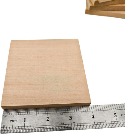 Unfinished Basswood Blocks for Crafts, Wood Craft Panels for Art, Engraving, Painting, DIY Projects, Chip Carving, Fretwork (7.87 x 3.93 x 0.78 in)