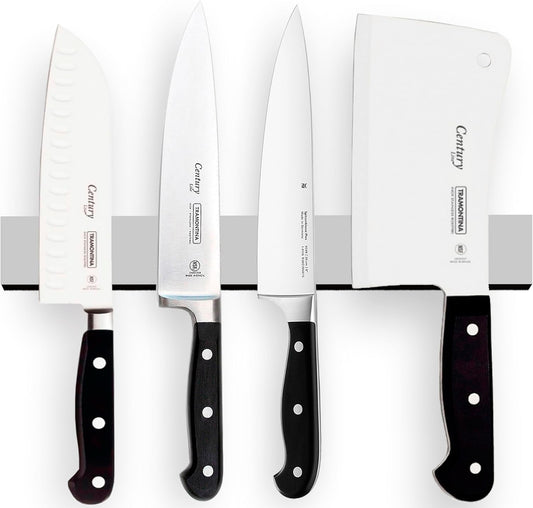 16 Inch White Knife Magnetic Strip Use as Magnetic Knife Holder for Wall - Magnetic Knife Strip - Magnetic Knife Bar Rack