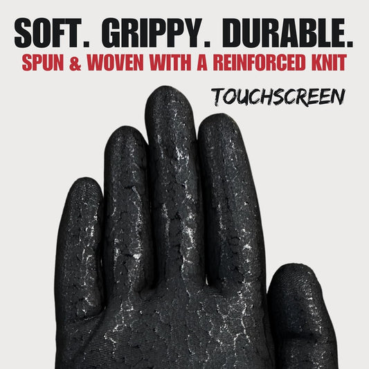Cestus C11e, Nitrile Coated Work Gloves with Grip, Touchscreen, Reinforced Double Knit (3,12,120 Pairs)