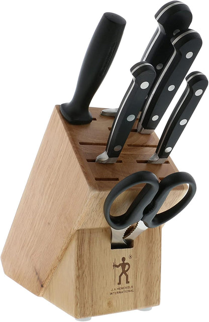 HENCKELS Classic Razor-Sharp 16-Piece Knife Block Set, Chef Knife, Bread Knife, German Engineered Informed by 100+ Years of Mastery