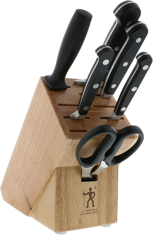 HENCKELS Classic Razor-Sharp 16-Piece Knife Block Set, Chef Knife, Bread Knife, German Engineered Informed by 100+ Years of Mastery