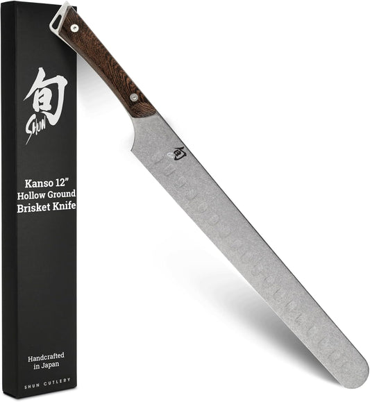 Shun Kanso 12" Hollow Ground Brisket Knife w/Saya