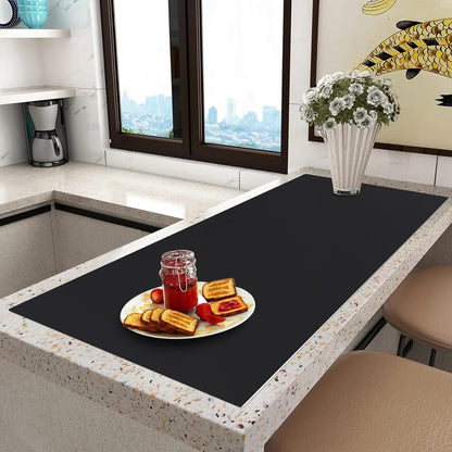 Silicone Mats for Kitchen Counter Thicker Extra Large Heat Resistant Mats Countertop Protector Liners for Bottom of Oven Air Fryer Coffee Maker, 24" x 16" x 2 mm, Translucent