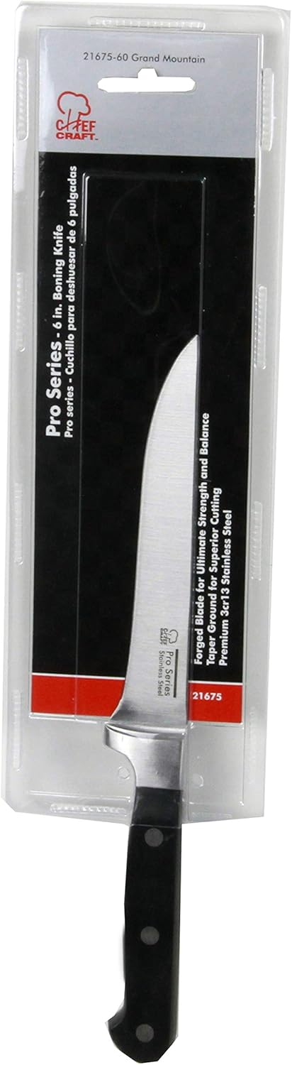 Chef Craft Pro Series Stainless Steel 6" Boning Knife