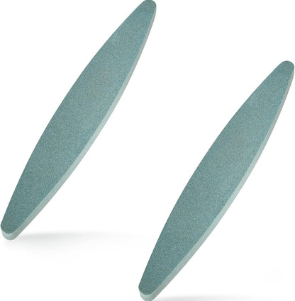 2 Pieces Garden Sharpening Stone for Garden Diamond Coated Sharpener Stone Tool, 9 x 1.47 Inches