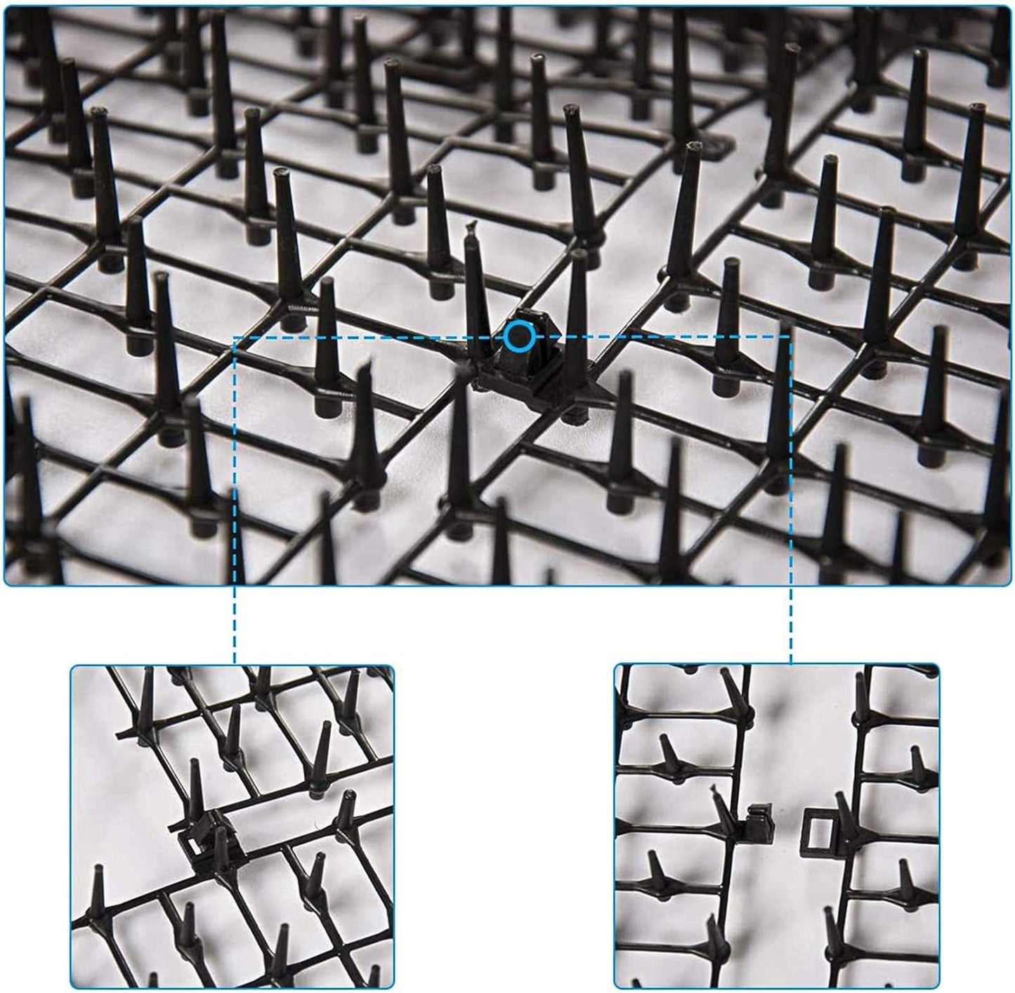 6.5ft Cat Scat Mat with Soft Spikes, Humane Indoor/Outdoor Cat Deterrent Mat for Garden, Countertops & Furniture, 78" x 11" Plastic Repellent Strip
