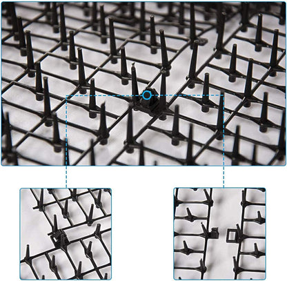 6.5ft Cat Scat Mat with Soft Spikes, Humane Indoor/Outdoor Cat Deterrent Mat for Garden, Countertops & Furniture, 78" x 11" Plastic Repellent Strip