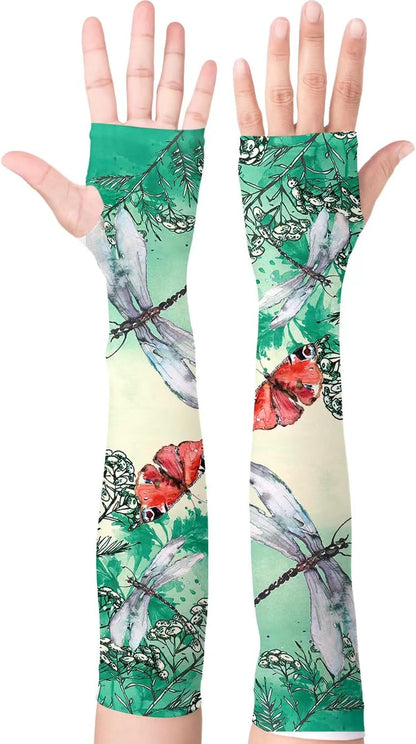 YPHCDO Gardening Sleeves Farm Sun Protection Arm Cooling Sleeves Thorn Proof Garden for Women Men with Thumb Hole