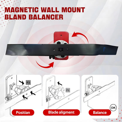 New Upgrade Large Size Mower Blade Sharpener 15°-45° Adjustable Frame with Ball Bearing 25mm Enlarged Handle Lawn Mower Blade Sharpener for Straight and Standard Lawnmower Blades- Black