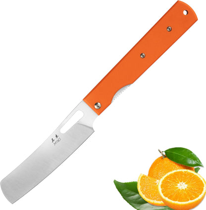 Miki 2 piece set 440A stainless steel Blade Japanese pocket folding Chef knife peeling utility knife fruit knif g10 Handle Camping BBQ trip Outdoor Portable kitchen knife