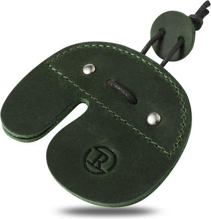 Ringsun Leather Archery Finger Tabs,Handmade Archery Finger Guard for Shooting Practice Gear, Recurve Bow Fingers Tab