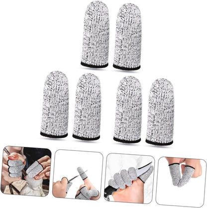 Cut Resistant Finger Protectors for Crafting and Kitchen Use Wear Resistant Sleeves for Safe Cutting