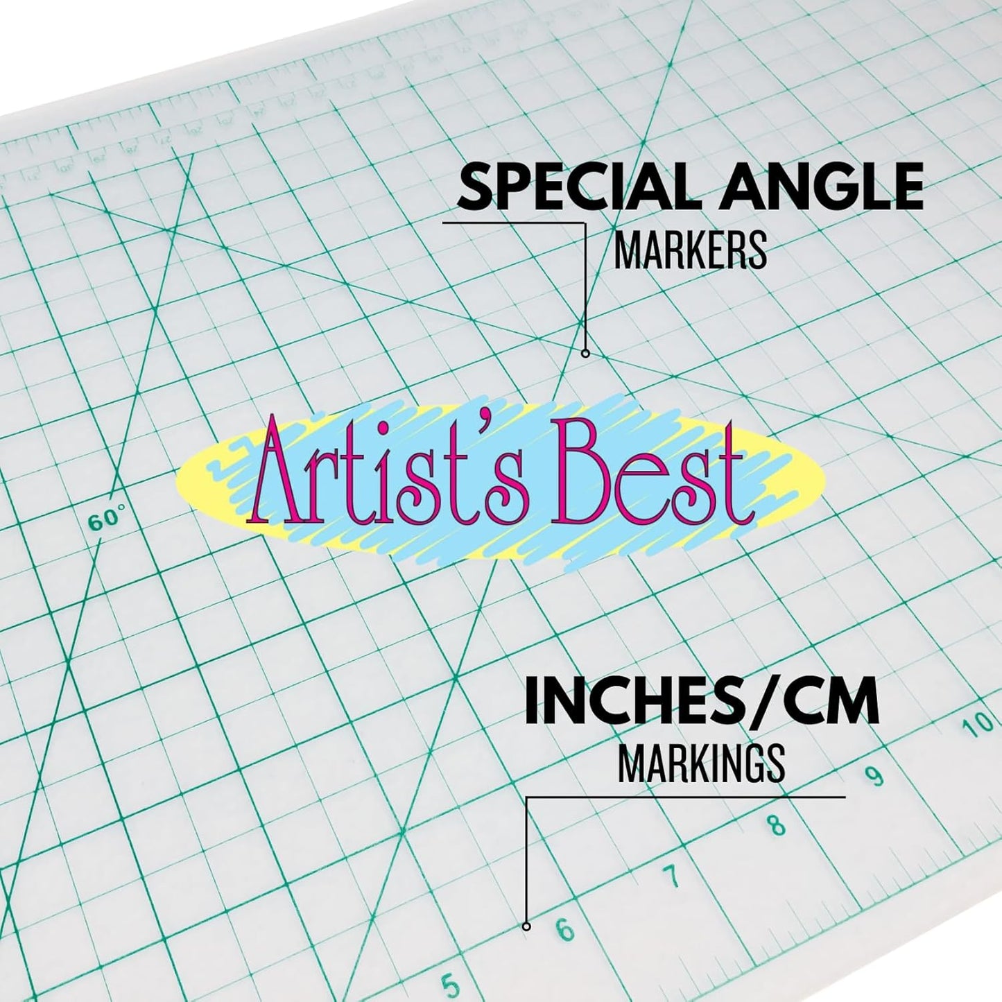 ARTIST'S BEST 12 x 18" Clear Self Healing Cutting Mat