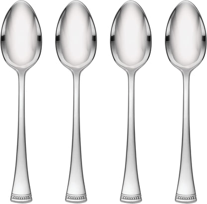 Lenox Silverware Set, Portola 12-Piece Steak Knife Flatware Set, Service For 12, Made Of 18/10 Stainless Steel, Dishwasher Safe, Home And Kitchen Utensils, Knives, Cutlery (Silver, 12 Piece)