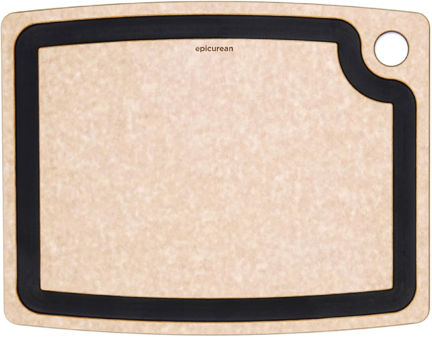 Epicurean Gourmet Series Cutting Board with Juice Groove, 19.5-Inch by 15-Inch, Natural/Slate