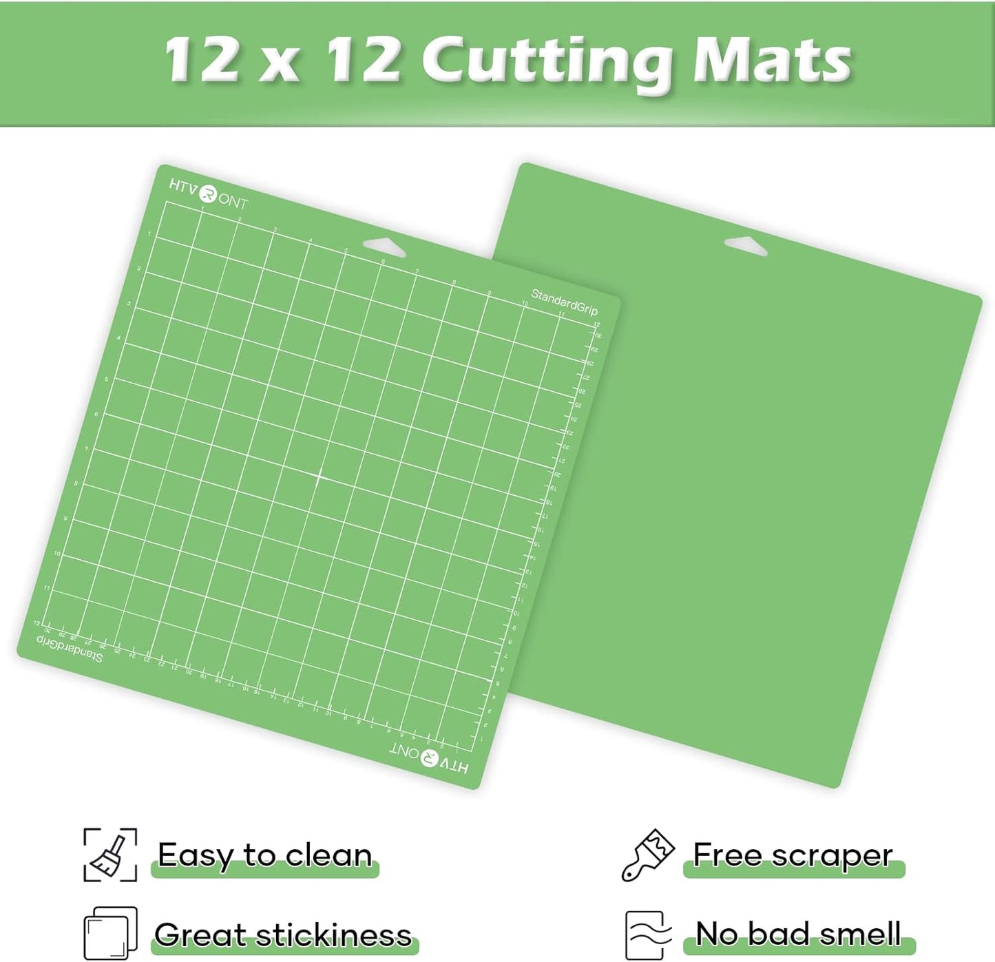 HTVRONT 5 Packs Self Healing Cutting Mat- 12" x 18” Double-Sided Cutting Mats for Crafts, A3 High-Density Sewing Mat with Grid for Fabric Quilting Modeling Hobby Scrapbooking Project