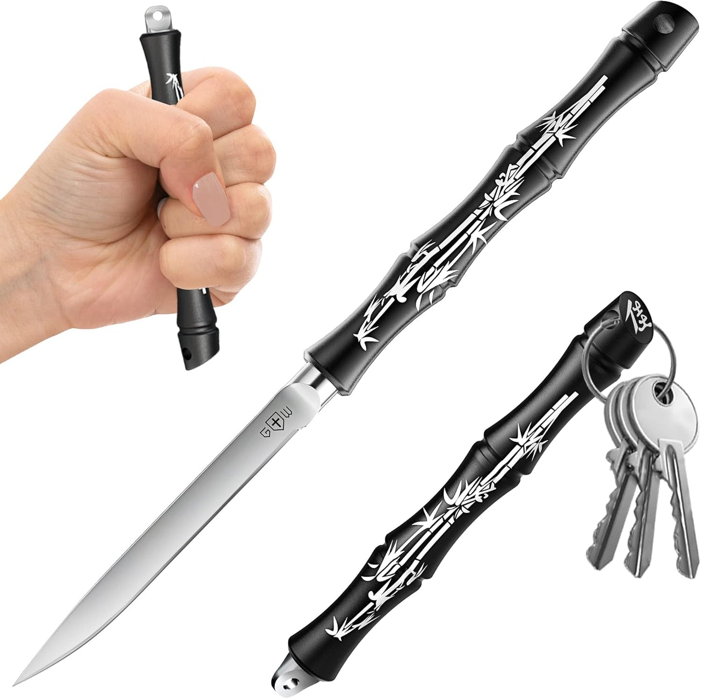 Pocket Knife for Men - Tactical Gear with Glass Breaker and Pocket Clip - Sharp Folding Knives for EDC, Outdoor Cooking, Cutting Cake - Kitchen Utensils & Gadgets - Gifts for Husband, Dad 6495 B