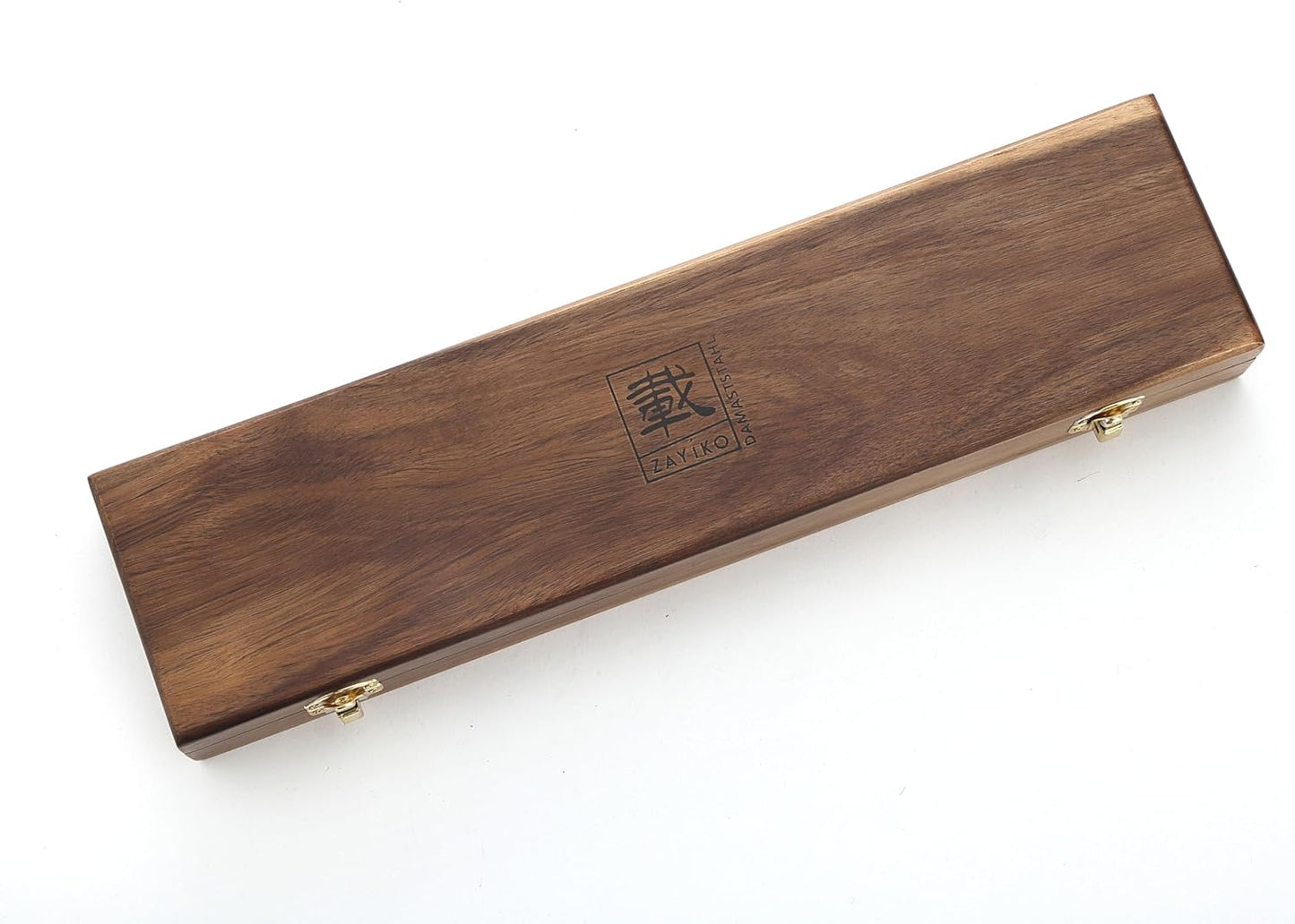 zayiko MysticMagma Nakiri Damascus Knife, 17 cm Blade made of 67 Layers of Damascus Steel with copper and bronze Inlay, DualCurve Handle made of maple root Wood, wooden Box