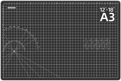 DIYSELF Cutting Mat 8in×6in, Self Healing Cutting Mat, A5 Rotary Cutting Mats for Crafts Sewing Hobby Fabric Project, 5-Ply Craft Cutting Board Double Sided, Craft Mat, Matting & Mounting Materials