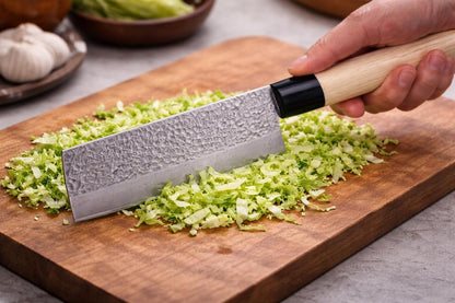 Japanese 3 Piece Kitchen Knife Set Santoku, Nakiri and Deba knives